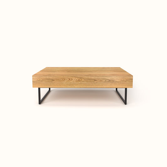 Soild wood coffee table with drawers