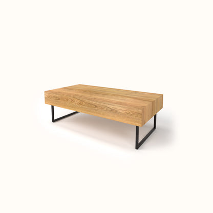 Soild wood coffee table with drawers