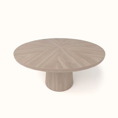 Round table top with cone shape base